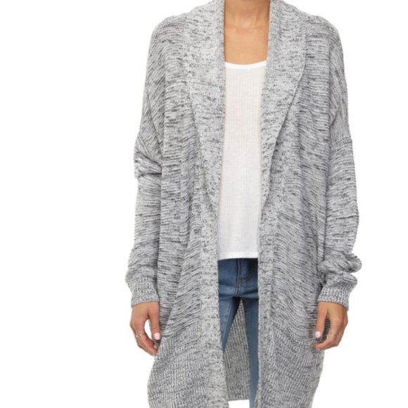Cotton On Sweaters - Women's Open Front Shawl Cardigan